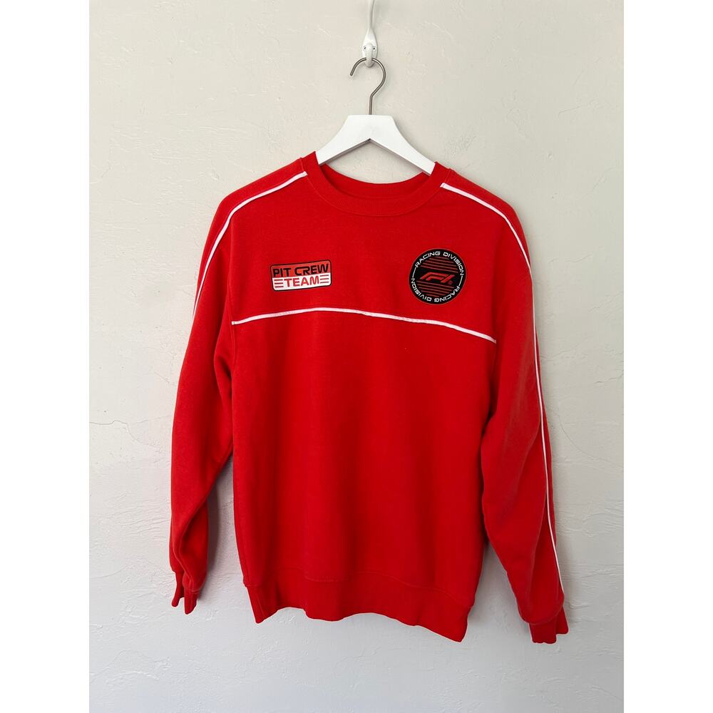 Formula 1 Racing Division Pit Crew Team Sweatshirt Small Red F1 Crewneck